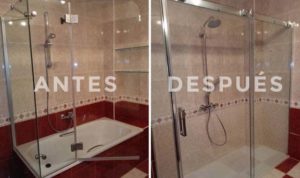 cambiar bañera por plato de ducha Urbanizacion Campomar